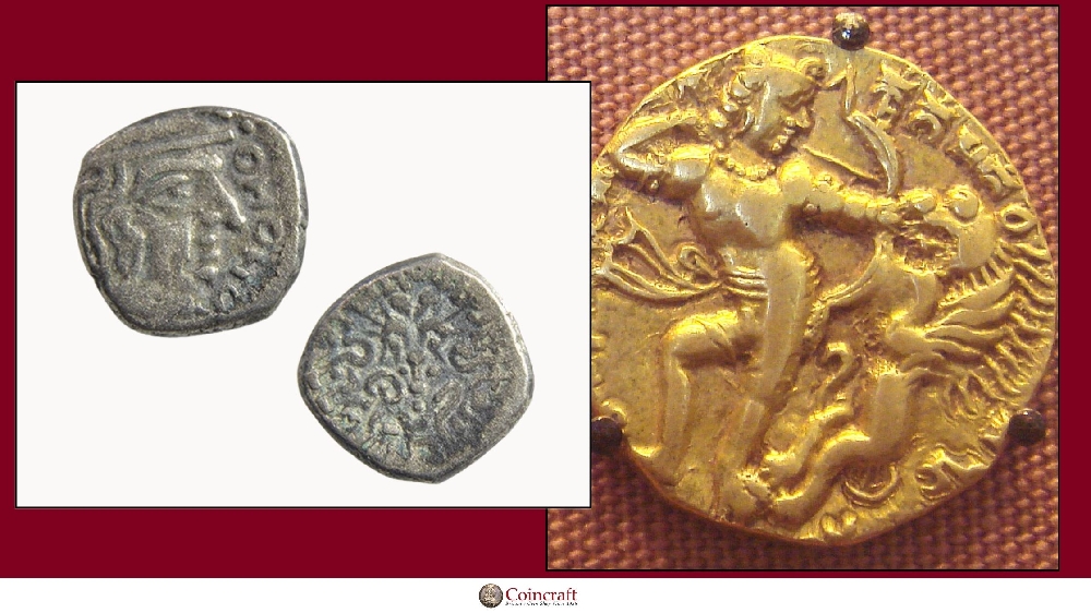 Silver Drachm Coin Featuring Kamaragupta I (c. 415 – c. 455 CE) - Coincraft